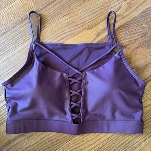 Mono B Criss Cross Sports Bra (Size L)